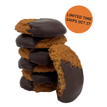 Peanut Butter Cookies Dipped in Chocolate
