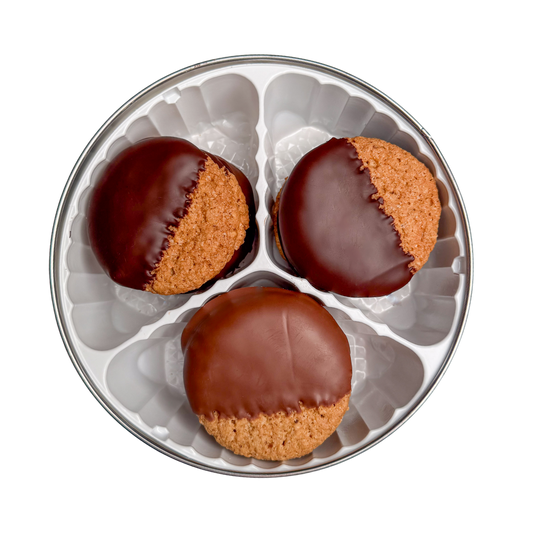 Chocolate-Dipped Cookie Tin