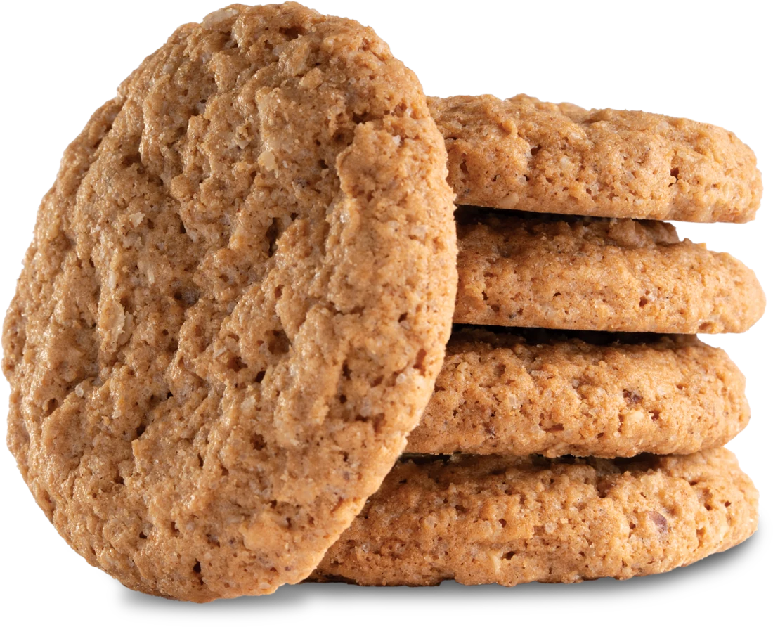 A stack of Original Scotch Oatmeal cookies